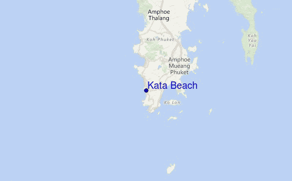 Kata Beach Location Map