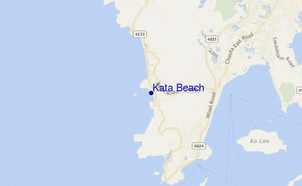 mappa di localizzazione di Kata Beach