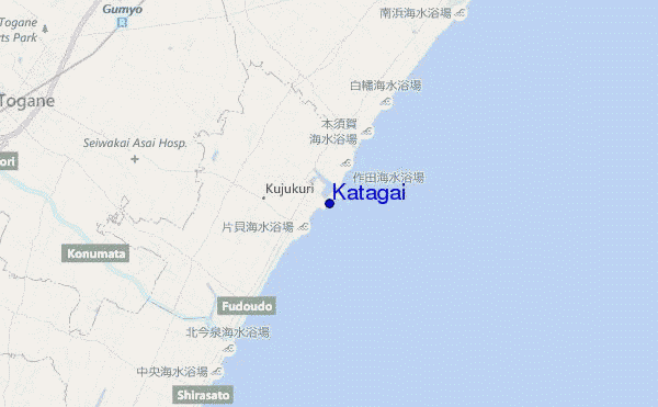 mappa di localizzazione di Katagai