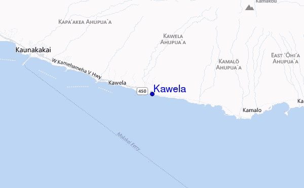 mappa di localizzazione di Kawela