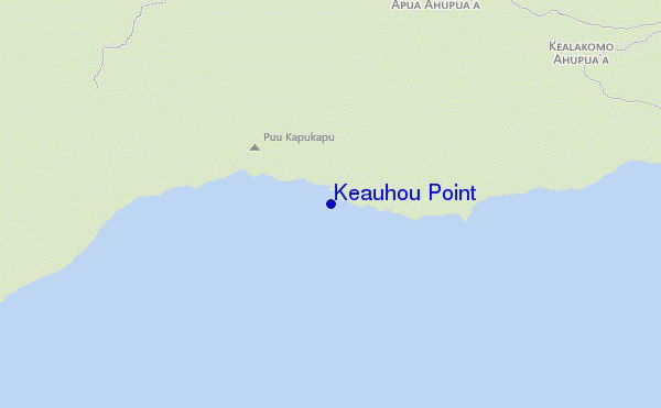 mappa di localizzazione di Keauhou Point