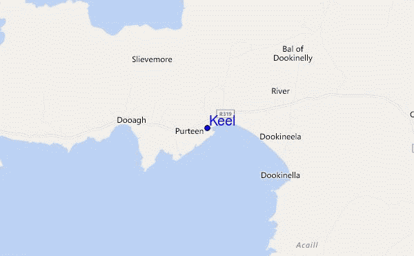 mappa di localizzazione di Keel