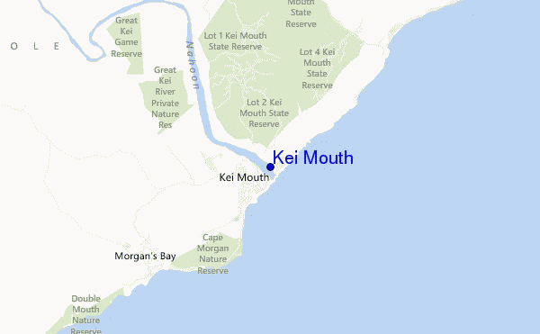 mappa di localizzazione di Kei Mouth