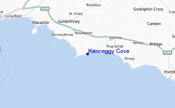 mappa di localizzazione di Kenneggy Cove