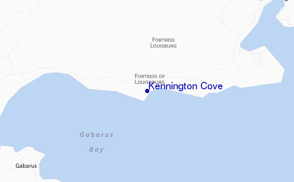 mappa di localizzazione di Kennington Cove