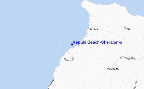 mappa di localizzazione di Kepuhi Beach/Sheraton's