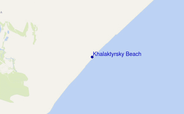 mappa di localizzazione di Khalaktyrsky Beach