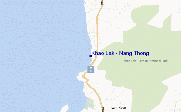 mappa di localizzazione di Khao Lak / Nang Thong