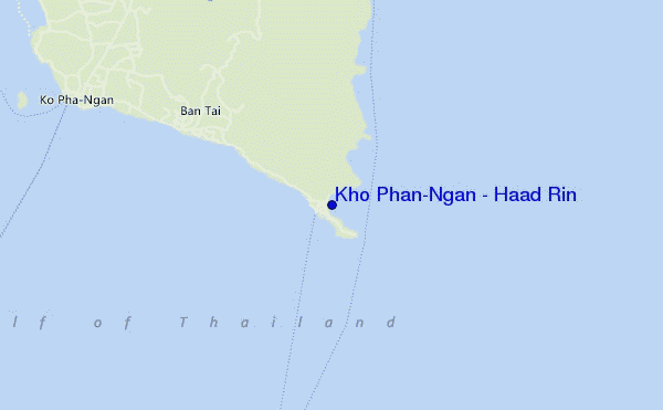 mappa di localizzazione di Kho Phan-Ngan - Haad Rin