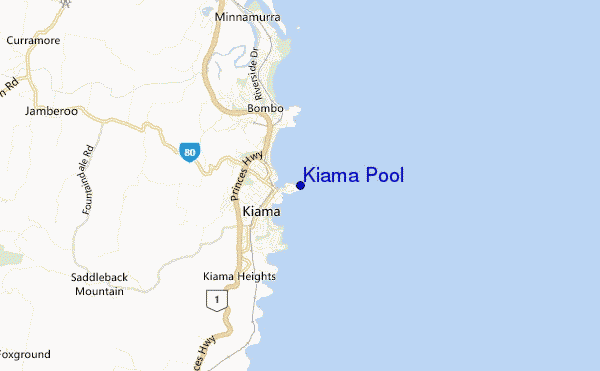 mappa di localizzazione di Kiama Pool