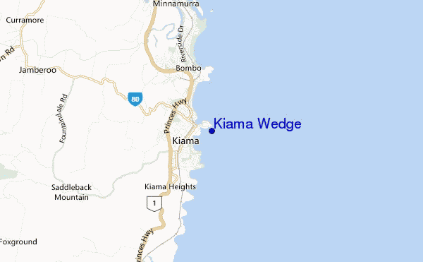mappa di localizzazione di Kiama Wedge
