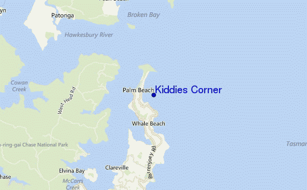 mappa di localizzazione di Kiddies Corner