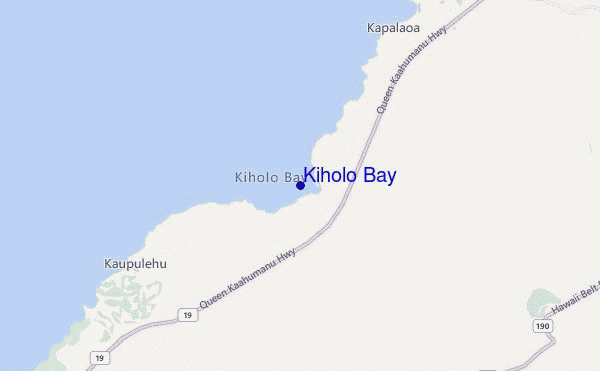 mappa di localizzazione di Kiholo Bay