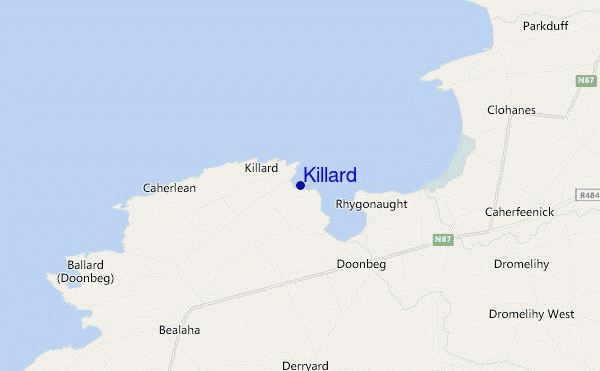 mappa di localizzazione di Killard