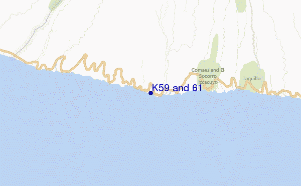 mappa di localizzazione di K59 and 61