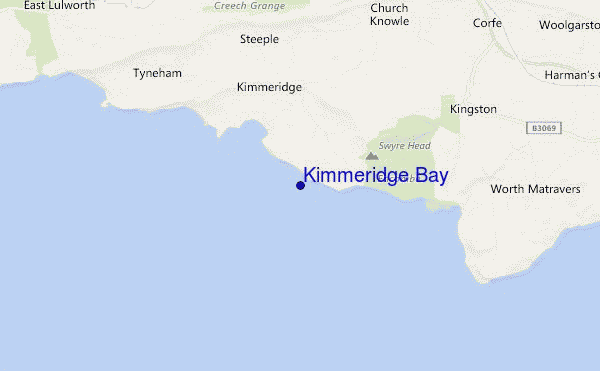 mappa di localizzazione di Kimmeridge Bay