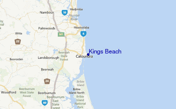 Kings Beach Location Map
