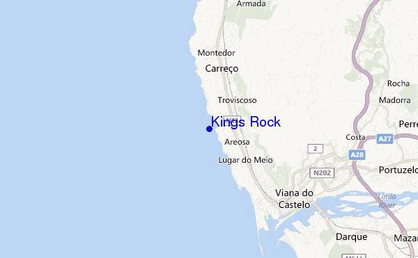 mappa di localizzazione di Kings Rock