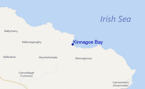 mappa di localizzazione di Kinnagoe Bay