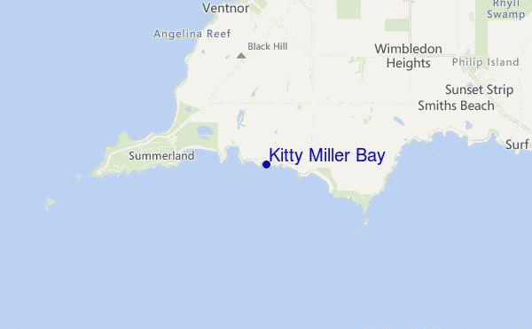 mappa di localizzazione di Kitty Miller Bay