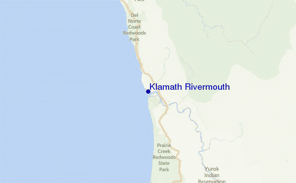 Klamath Rivermouth Location Map