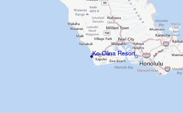 Ko Olina Resort Location Map