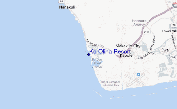 mappa di localizzazione di Ko Olina Resort