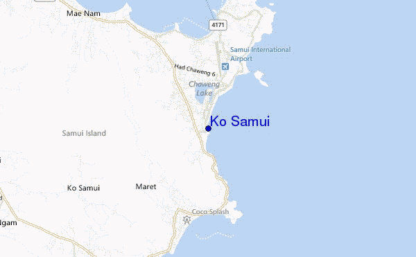 mappa di localizzazione di Ko Samui