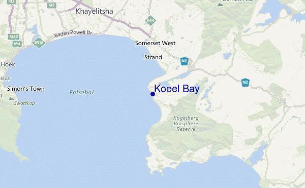 Koeel Bay Location Map