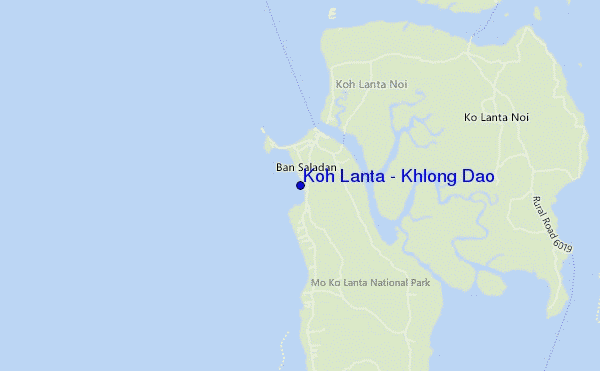 mappa di localizzazione di Koh Lanta - Khlong Dao
