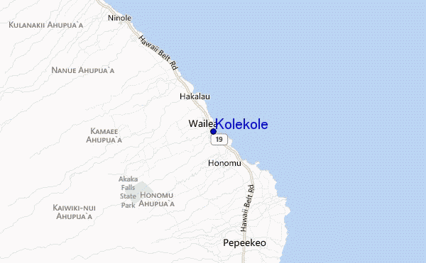 mappa di localizzazione di Kolekole