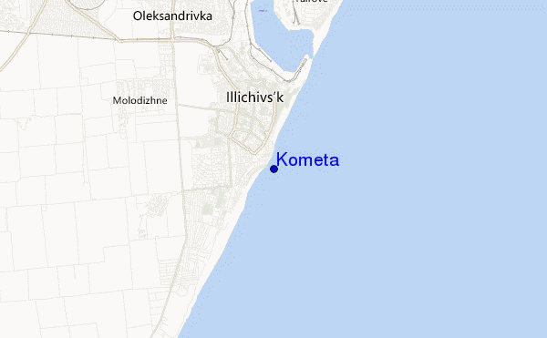 mappa di localizzazione di Kometa