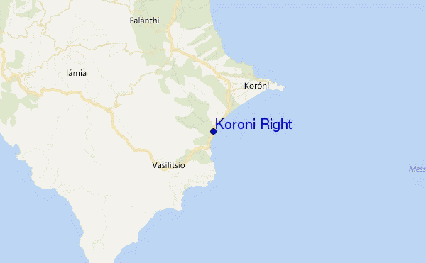 mappa di localizzazione di Koroni Right