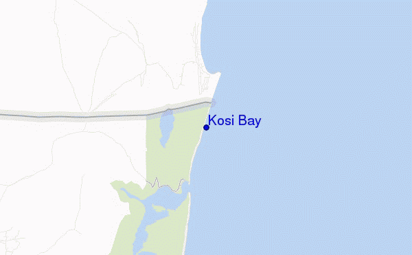 mappa di localizzazione di Kosi Bay