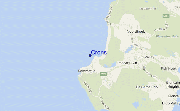 mappa di localizzazione di Crons