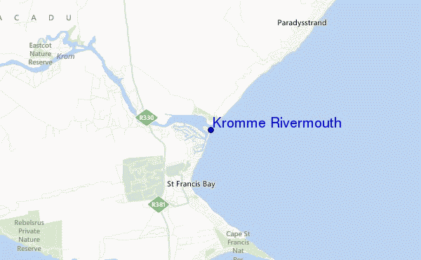 mappa di localizzazione di Kromme Rivermouth