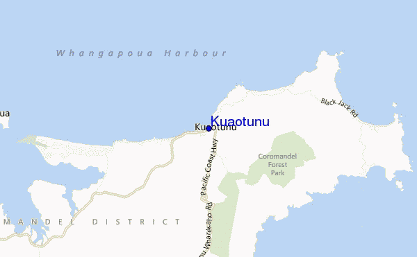 mappa di localizzazione di Kuaotunu