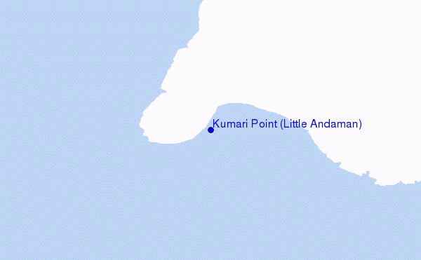 mappa di localizzazione di Kumari Point (Little Andaman)