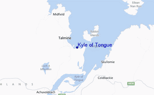 mappa di localizzazione di Kyle of Tongue