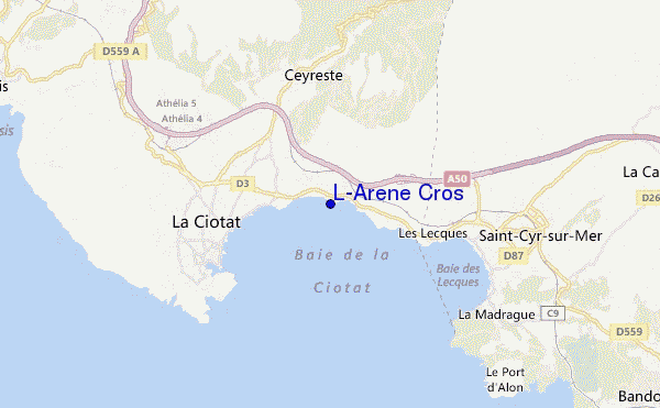 mappa di localizzazione di L'Arene Cros