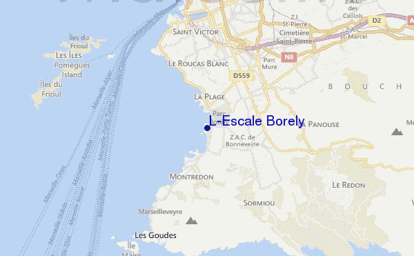 mappa di localizzazione di L'Escale Borely