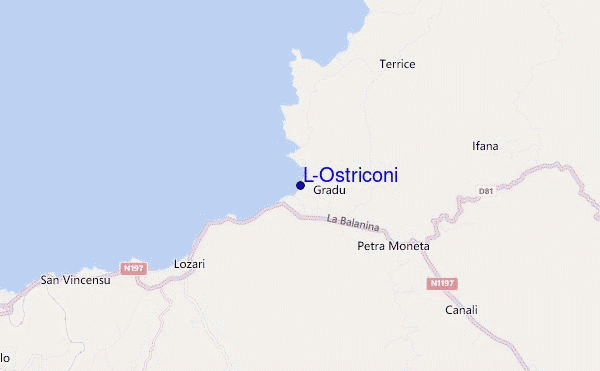 mappa di localizzazione di L'Ostriconi