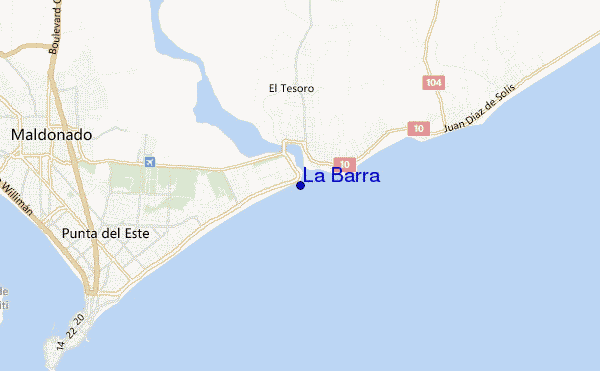 mappa di localizzazione di La Barra