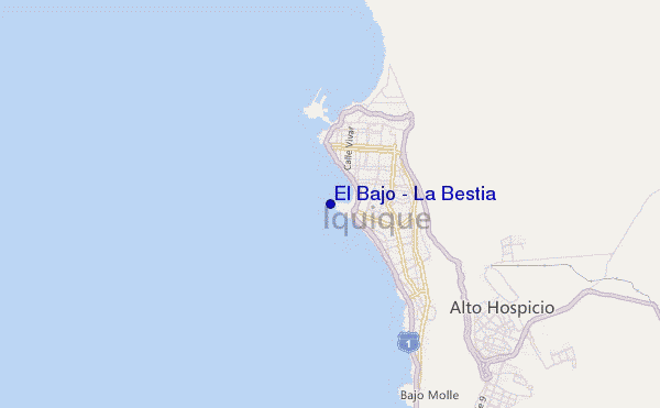 mappa di localizzazione di El Bajo / La Bestia