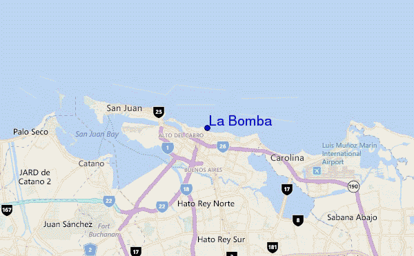 mappa di localizzazione di La Bomba