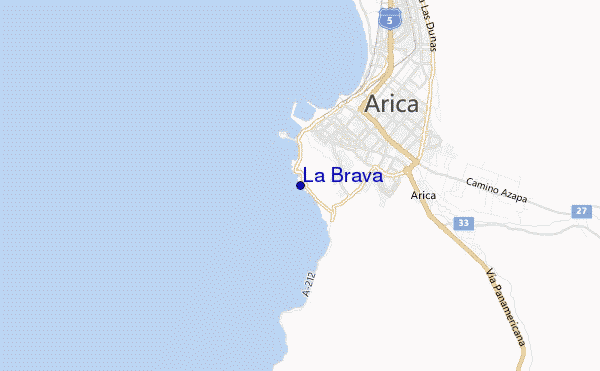 mappa di localizzazione di La Brava