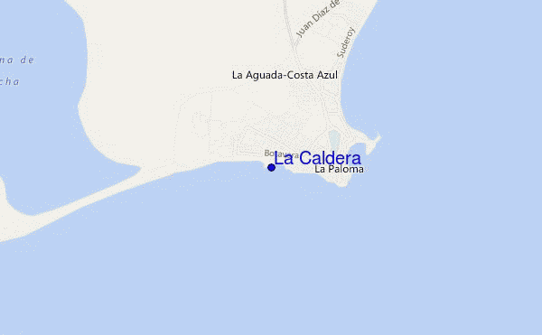 mappa di localizzazione di La Caldera