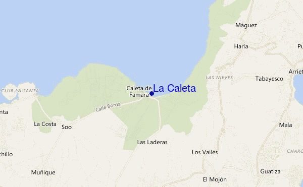 mappa di localizzazione di La Caleta