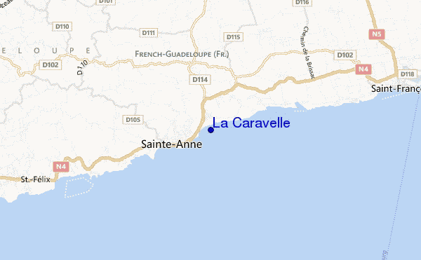 mappa di localizzazione di La Caravelle