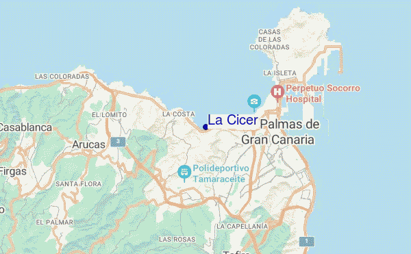 mappa di localizzazione di La Cicer